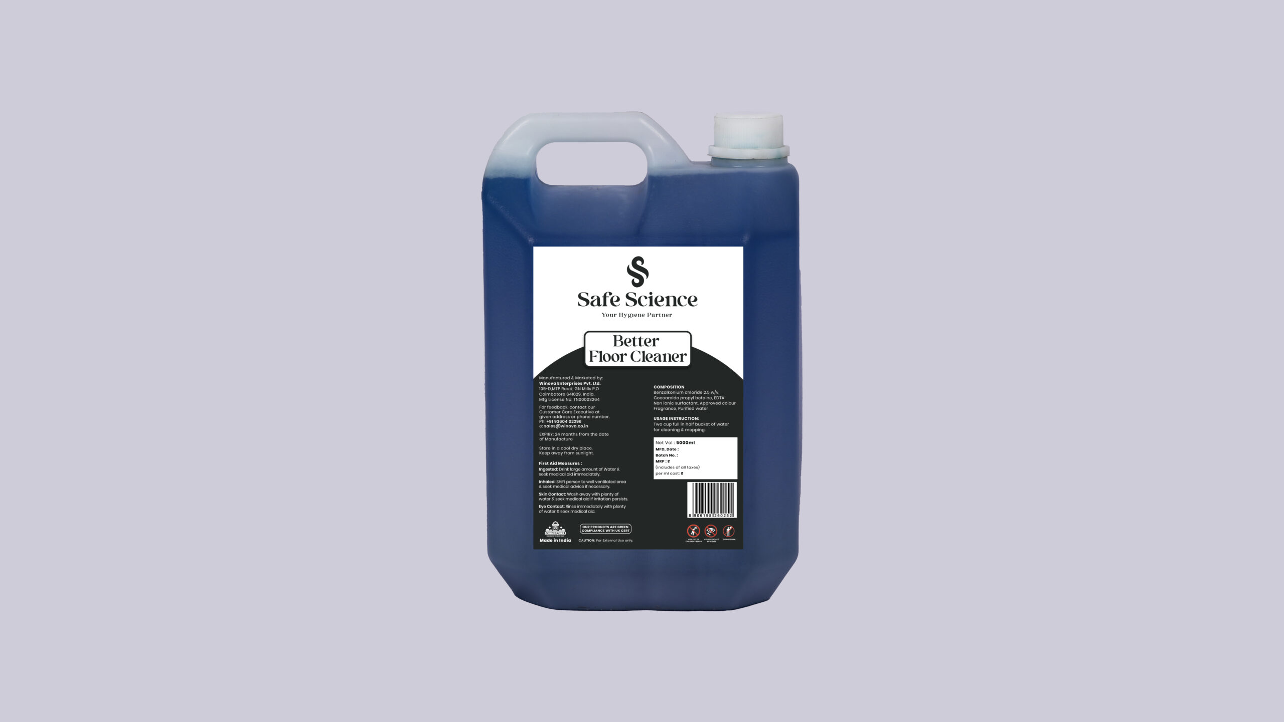 toilet cleaner 5L back